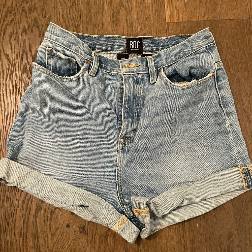 Urban Outfitters BDG Mom High rise Blue Denim Shorts